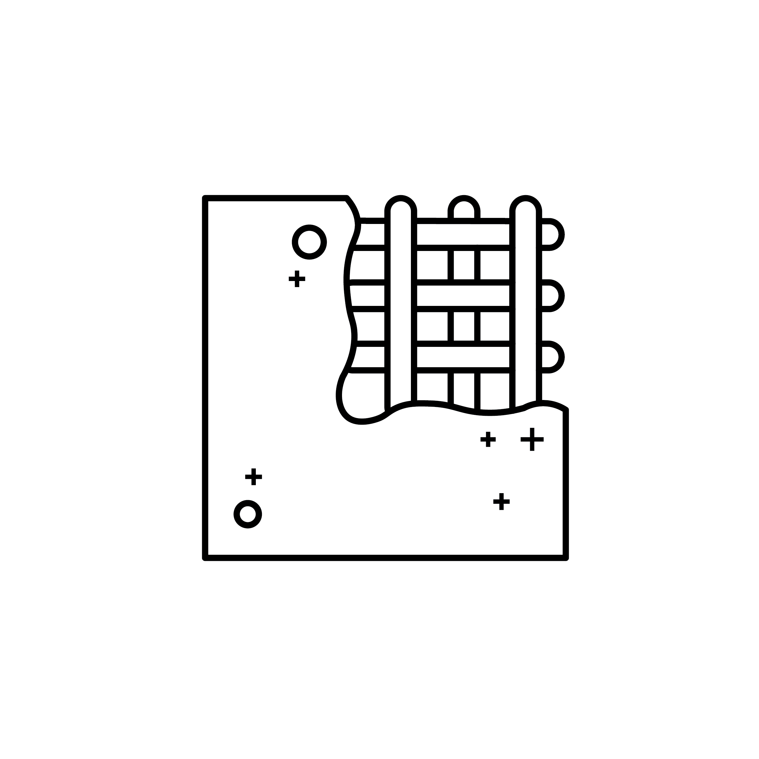 Concrete Masonry Unit (CMU) Production Icon