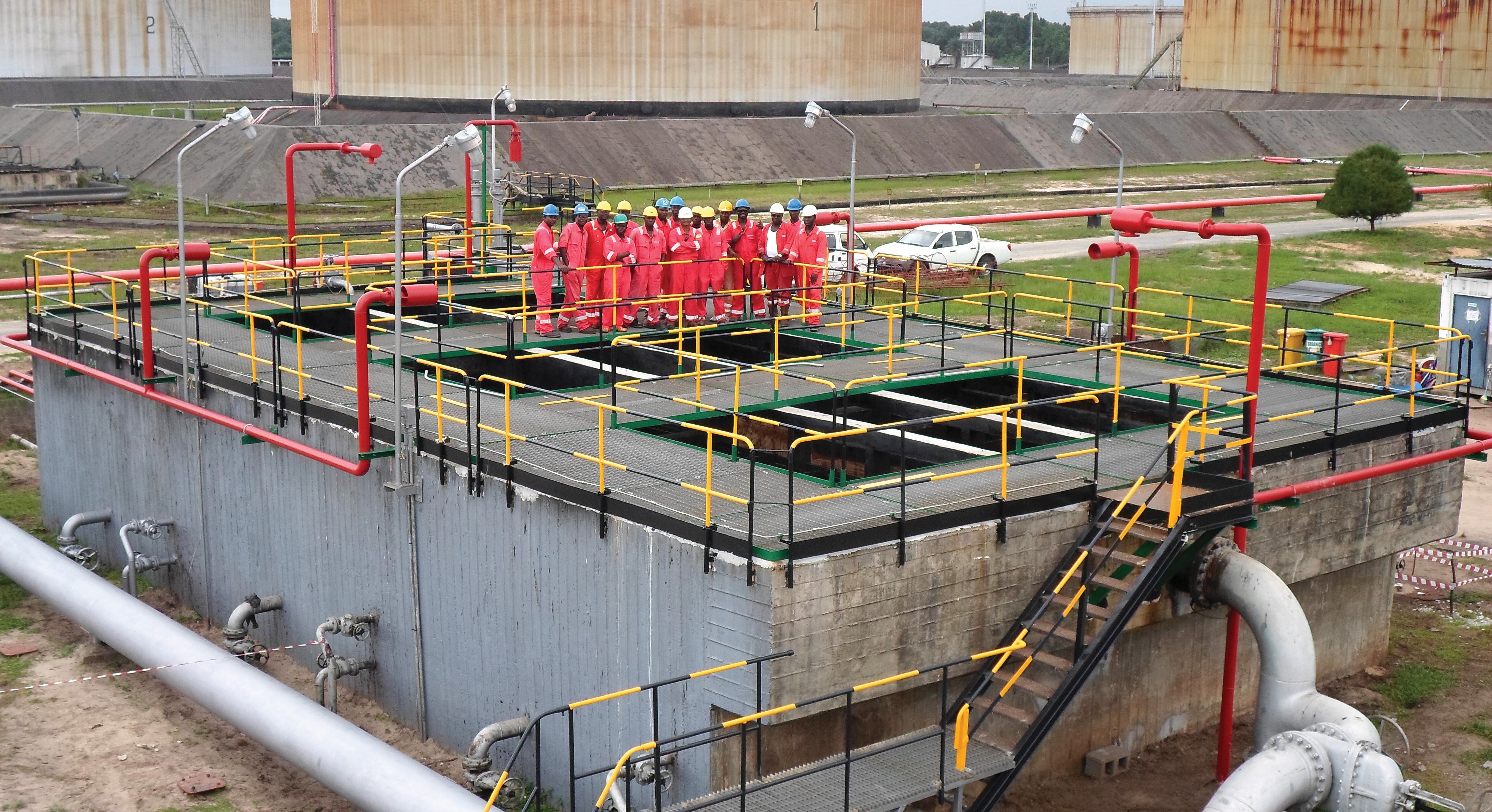 API Pit at Brass Tank Farm, Bayelsa State, Nigeria Image